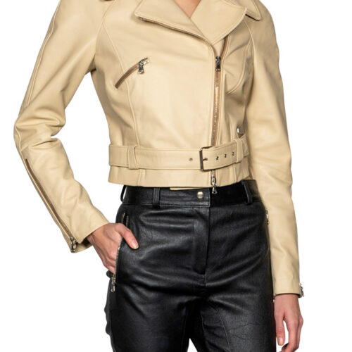 Biker in vera pelle