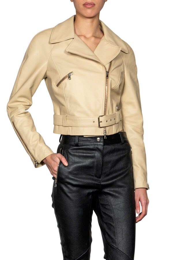 Biker in vera pelle