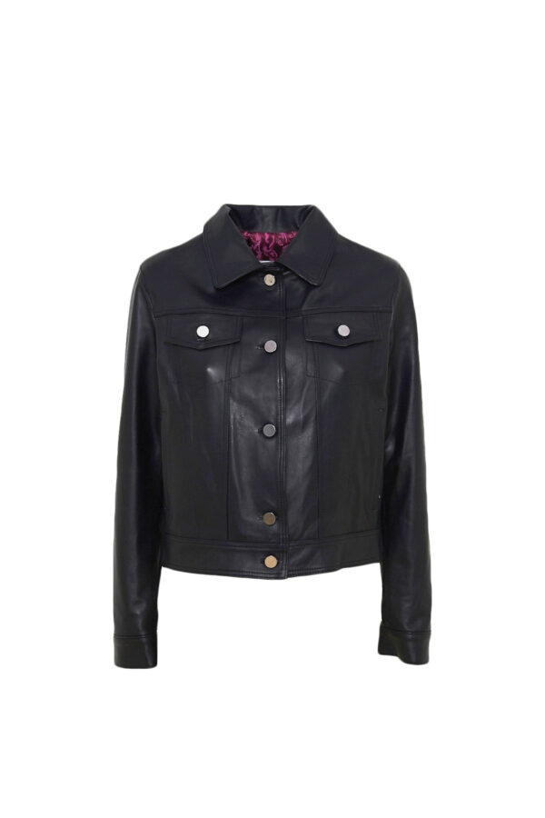 Giacca vera pelle stile 80's - immagine 2
