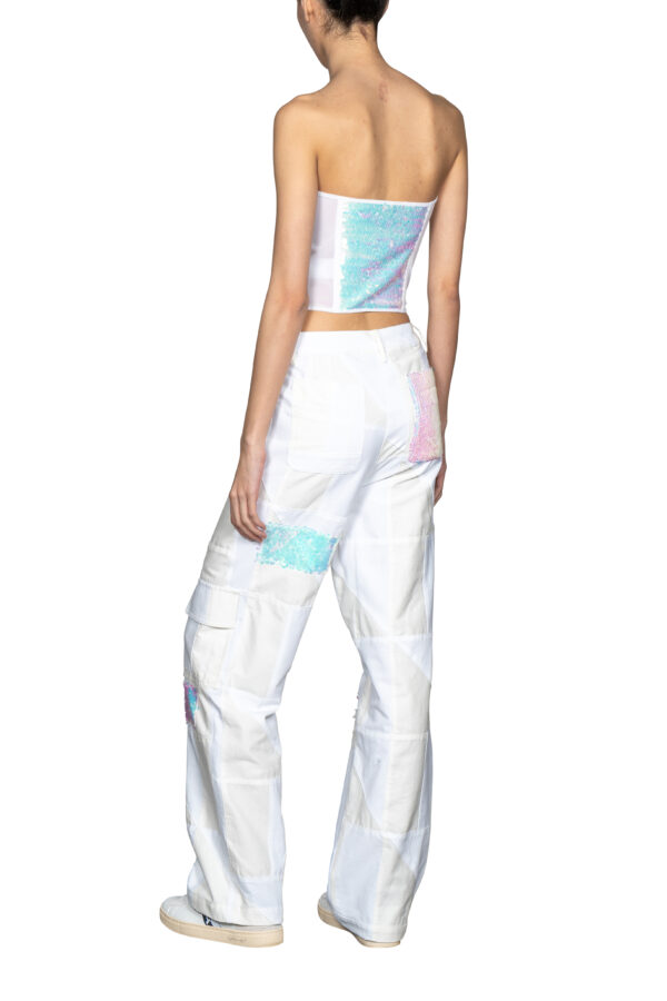 Pantalone cargo patchwork - immagine 4