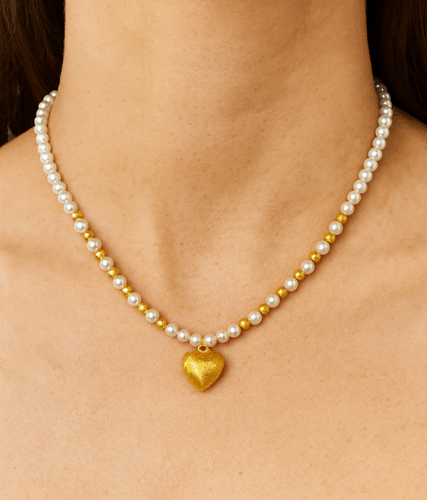 11. Collana gold heart