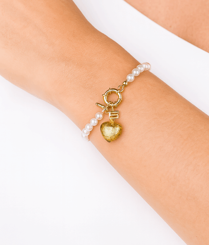 10. Bracciale gold heart