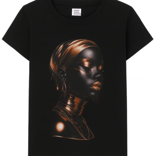 T-shirt Stampa gold
