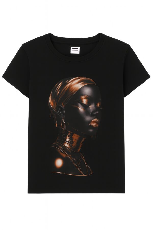 T-shirt Stampa gold