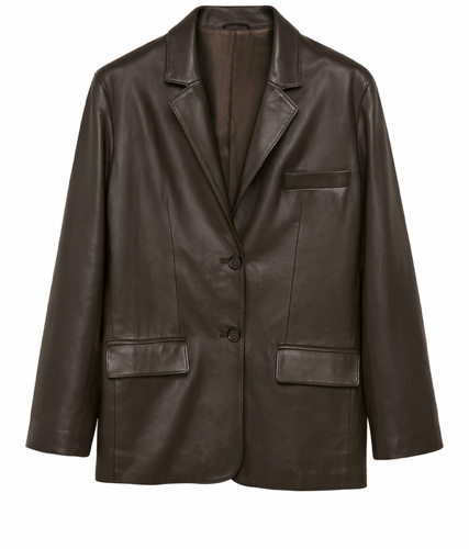 Giacca over vera pelle