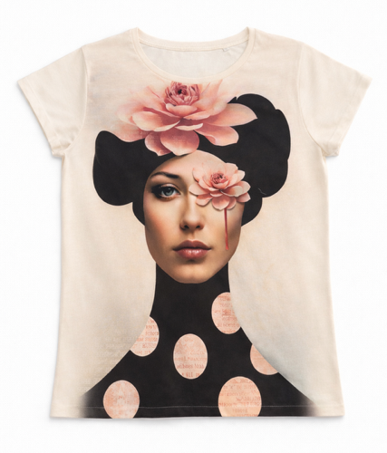 T-shirt bloom tie